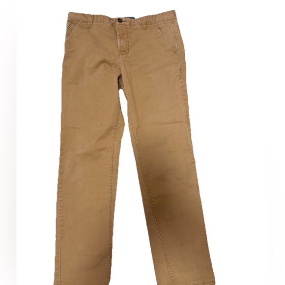 Men’s Tan Flat Front Chinos Hawkings McGill Size 34x32 - Picture 1 of 7